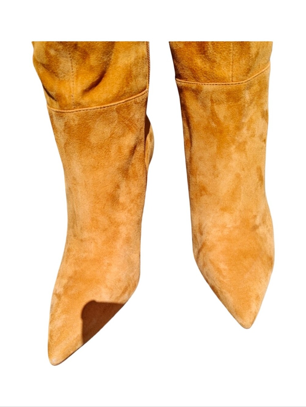 Vince Camuto Tall Pointed-Toe Over-the-Knee Suede Boots in Bright Brown. NWOT - Picture 5 of 7
